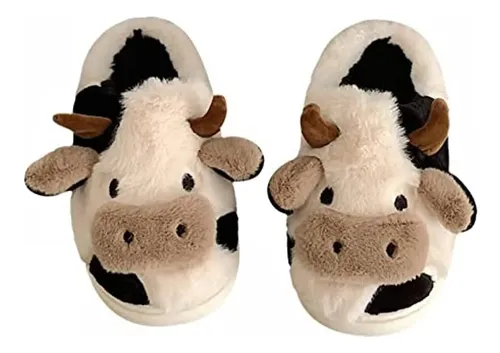 Pantuflas Cute Cow - A Pedido_exkarg Marrón 40 Ar