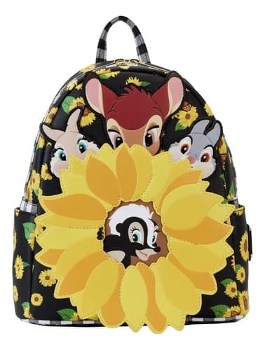Mochila Bambi Sunflower Friends Loungefly - A Pedido_exkarg Negro Liso