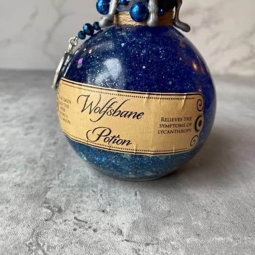 Botella Decorativa Werewolf Potion Bottle Wizard - A Pedido Azul 4