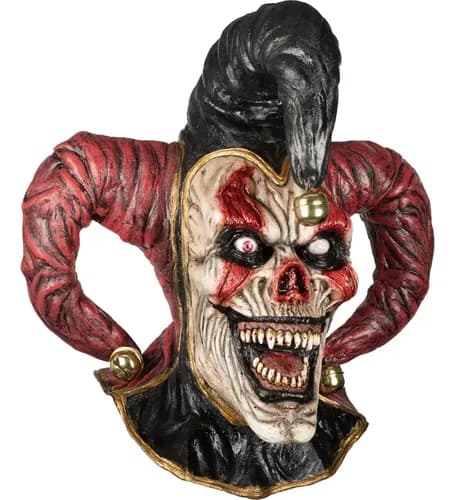 Máscara De Látex Ghoulish Productions Evil Jester Para Halloween Rojo/red