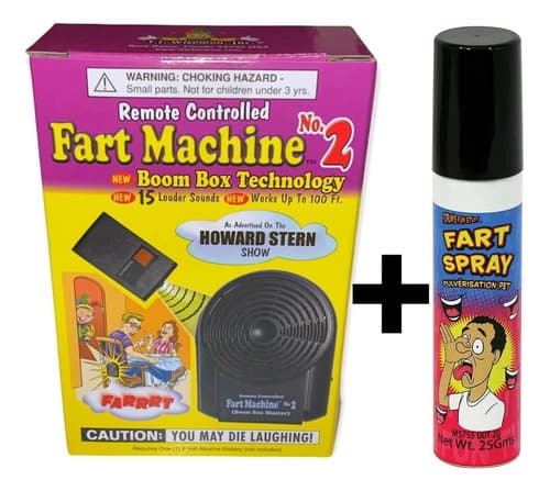 Broma Maquina De Pedos Con Control Remoto - A Pedido_exkarg Negro 3