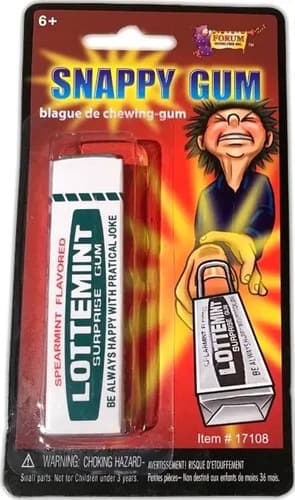 Chicle Falso De Broma - A Pedido_exkarg Blanco 3
