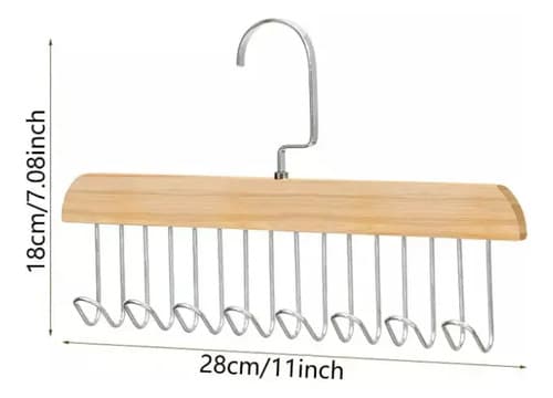 Percha Organizadora De Cinturones / Ropa - A Pedido_exkarg Marrón 3