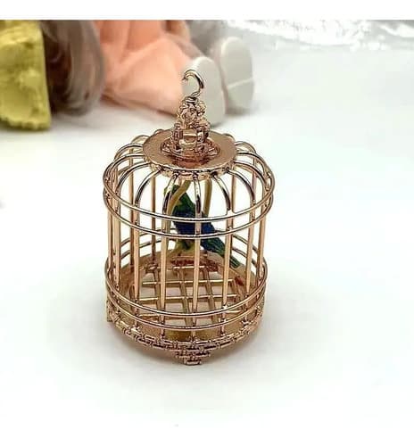 Jaula De Pajaros Casa De Muñecas - A Pedido_exkarg Marrón 3