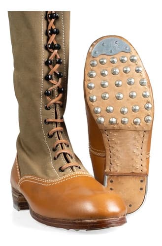 Botas Altas Alemanas Dak De La 2da Guerra Mundial - A Pedido Marrón 37 Ar