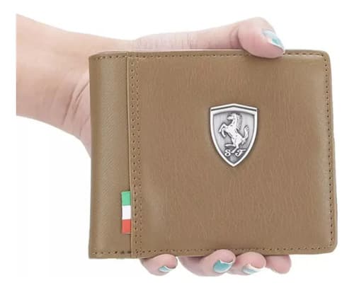 Billetera Puma Ferrari Beige Bifold - A Pedido_exkarg Beige 3