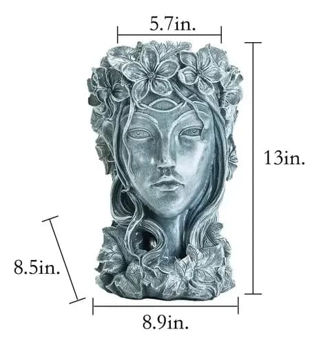 Maceta Sungmor Goddess Head - A Pedido_exkarg X 2