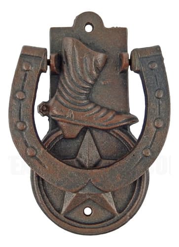 Llamador De Puertas Horseshoe Boot - A Pedido_exkarg 2