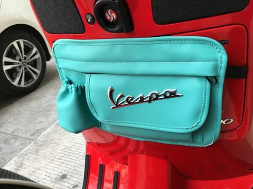 Alforja Portaobjetos Para Moto Vespa - A Pedido_exkarg Rojo 3