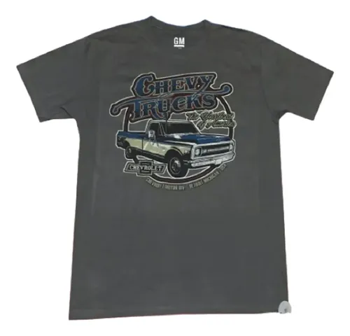 Remera Chevy Trucks The Heart - A Pedido_exkarg Plateado Xxxx