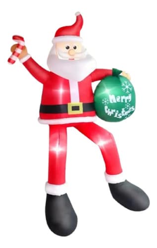 Papa Noel 8ft Inflatable Sitting - A Pedido_exkarg Rojo