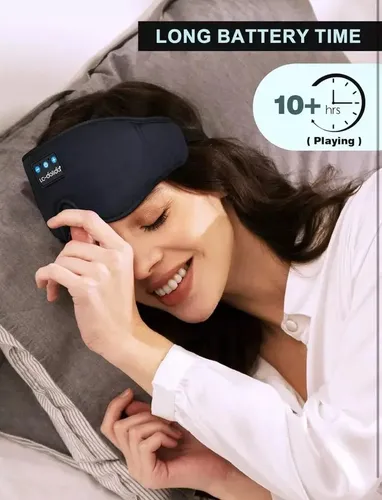 Mascara Para Dormir Bluetooth Auriculares - A Pedido_exkarg Negro 2