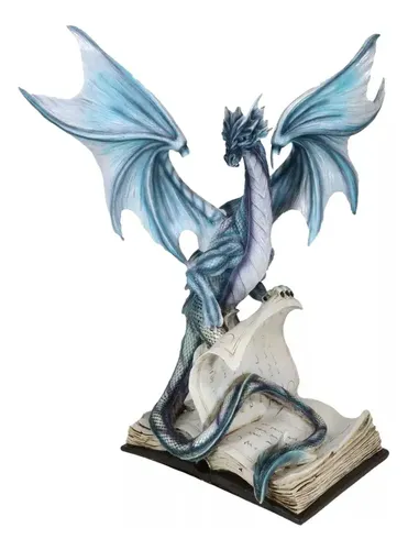 Estatua Dragon Of Bibliography - A Pedido_exkarg Celeste 2