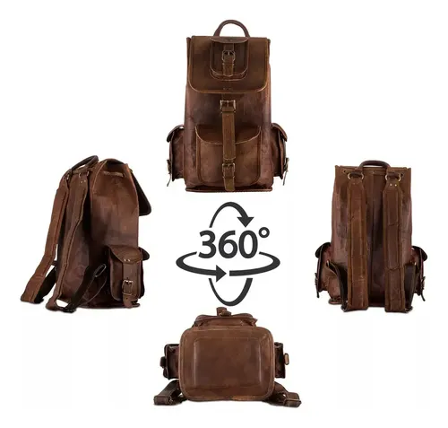 Mochila Large Real Vintage - A Pedido_exkarg Marrón 4
