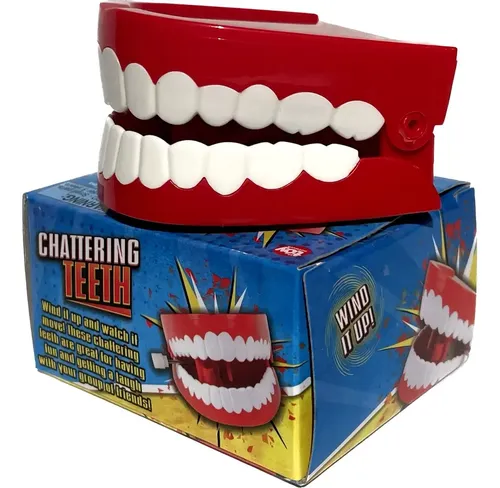 Dentadura Movediza Juego De Broma - A Pedido_exkarg Rojo 3