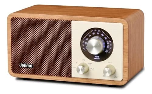 Parlante Vintage Wood Fm Radio Bluetooth Speaker - A Pedido Marrón