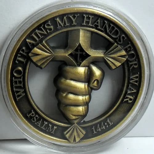 Moneda Coleccionable Christian Warrior - A Pedido_exkarg 2
