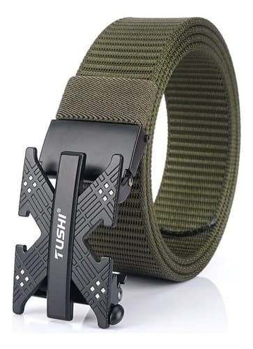 Cinturon Tactico Leisure Belt Alloy - A Pedido_exkarg Negro 125 Cm 5