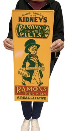 Cartel Antique Ramons Kidney Pills - A Pedido_exkarg Pills
