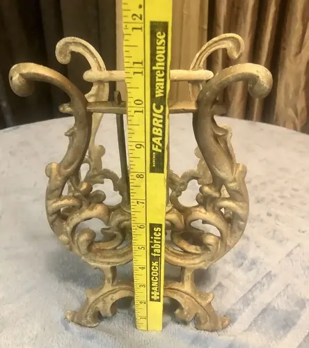 Revistero Vintage Cast Metal Harp - A Pedido_exkarg 4