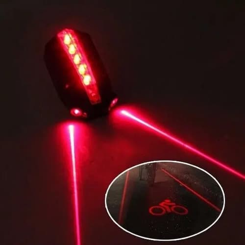 Luz Trasera De Bicicleta - A Pedido_exkarg Negro 2