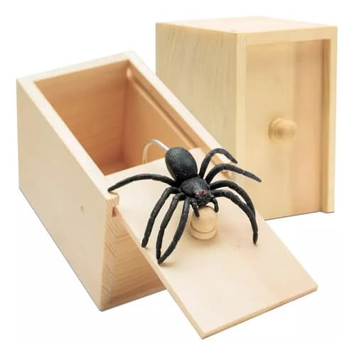 Araña Chasco En Caja - A Pedido_exkarg Negro 3