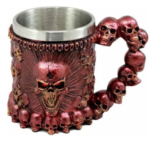 Taza De Cafe Ossuary Metallic Protruding - A Pedido_exkarg Rojo 3