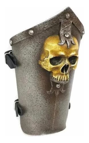 Armadura Protección Brazo Acero Cosplay Medieval - A Pedido Gris Xxxxx