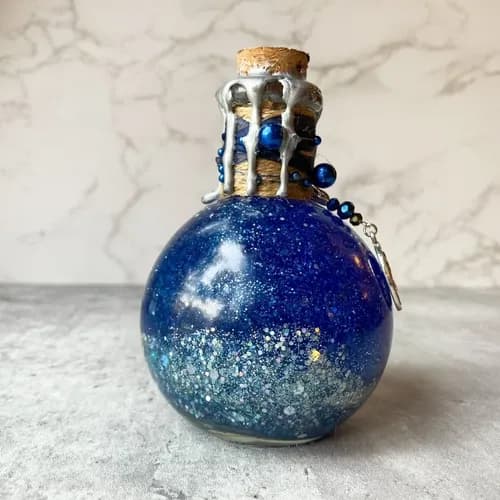 Botella Decorativa Werewolf Potion Bottle Wizard - A Pedido Azul 3