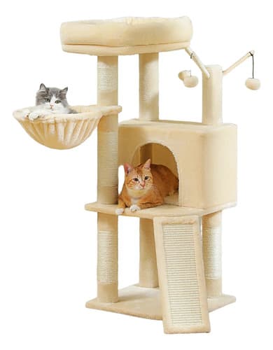 Rascador Para Gatos + Escalador Condo - A Pedido_exkarg Beige