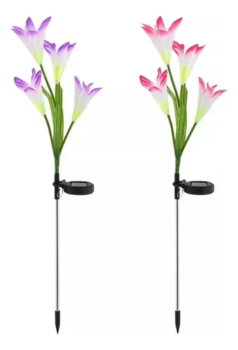 Flor Decorativa Solar - A Pedido_exkarg Rosa