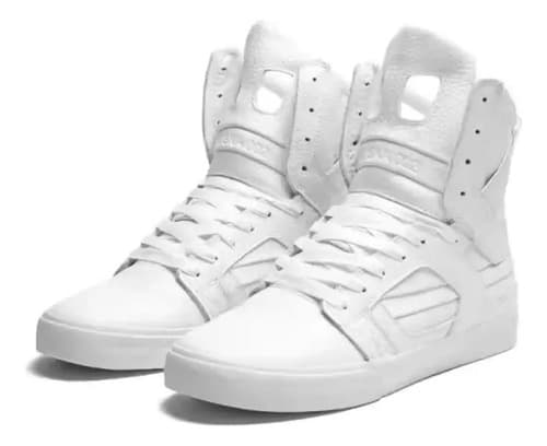 Botitas Supra Men's Skytopii - A Pedido_exkarg Blanco 34,5 Ar 2