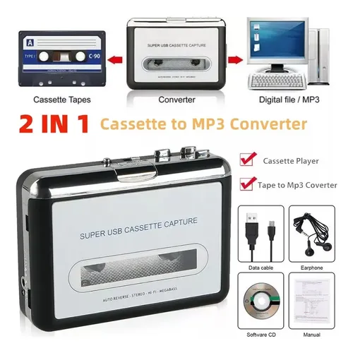 Walkman Pasacasesette Convertidor A Mp3 - A Pedido_exkarg 7