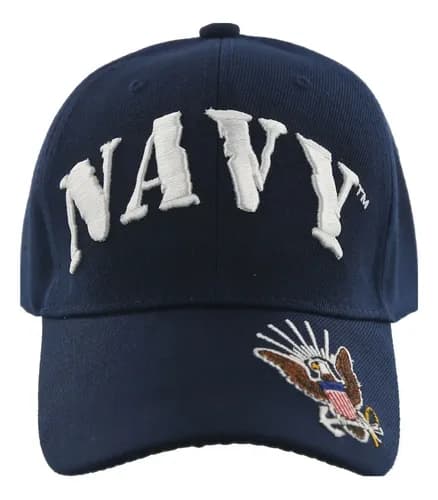 Gorra Us Navy Side Eagle - A Pedido_exkarg Azul Adulto Ajustable