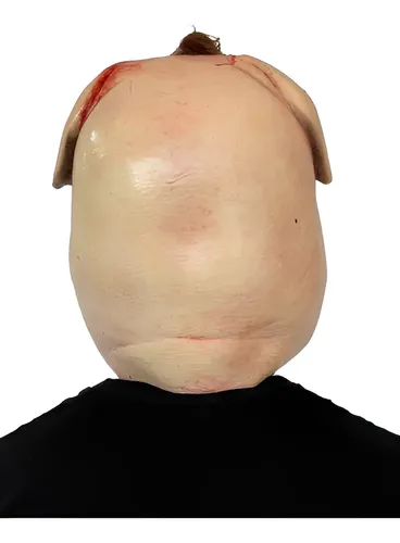 Máscara De Pig Mask Motel Hell Disfraz Halloween Terror Color Rosa Claro 3
