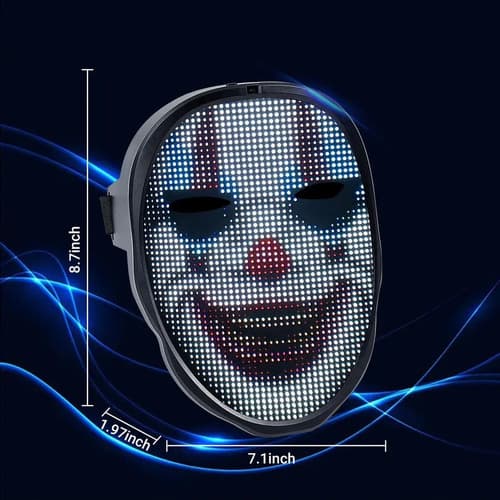 Mascara Led Programable - A Pedido_exkarg X 4