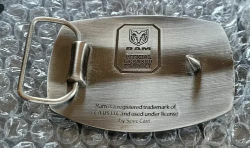 Hebilla Cinturon Dodge Ram Guts - A Pedido_exkarg Plateado M 3