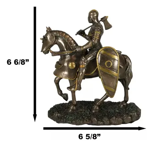 Estatua Medieval Suit Of Armor Knight - A Pedido_exkarg Marrón 3