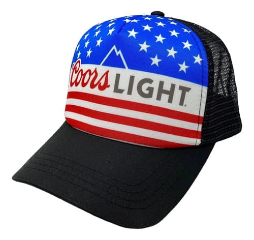 Gorra Coors Light Beer Usa Flag - A Pedido_exkarg Azul M