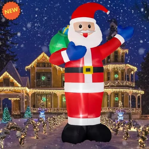 Papa Noel Inflable Gigante - A Pedido_exkarg Rojo 7