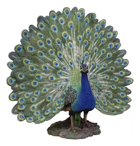 Estatua Pavo Real Exotico - A Pedido_exkarg Azul 2