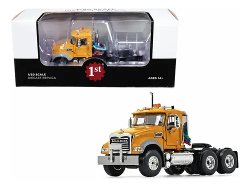 Camion Maqueta Mack Granite Mp Engine - A Pedido_exkarg Amarillo 3