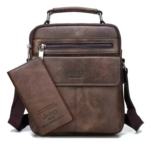 Bolso Jeep + Tarjetero Messenger - A Pedido_exkarg Marrón 2