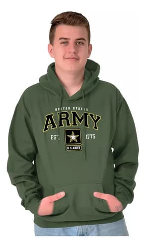 Hoodie Us Armed Forces Army - A Pedido_exkarg M Verde 3