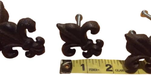 Tiradores Hierro Mueble Flor De Lis - A Pedido_exkarg