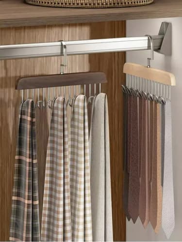 Percha Organizadora De Cinturones / Ropa - A Pedido_exkarg Marrón 6
