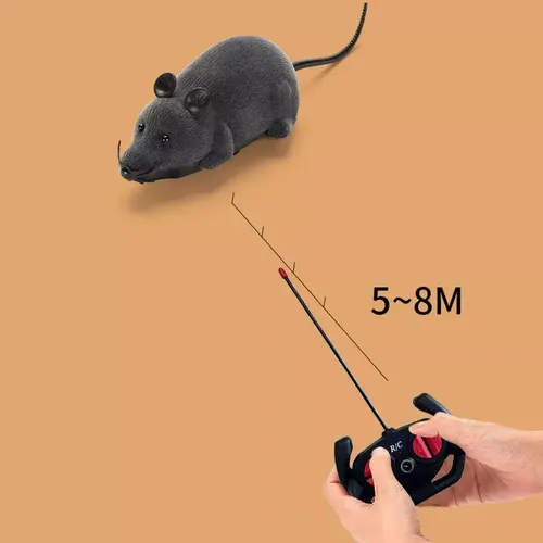 Raton A Radio Control Juguete Para Gatos - A Pedido_exkarg Negro 4