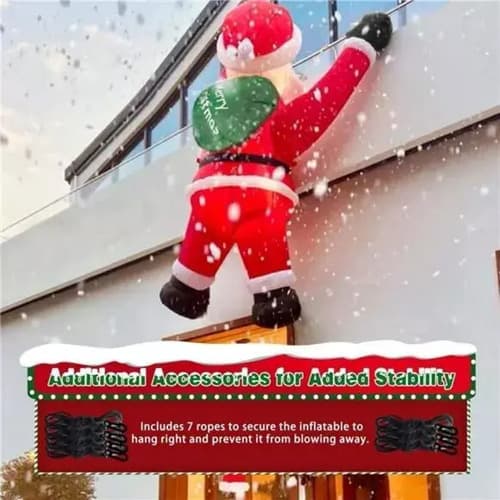Papa Noel Inflable Escalador - A Pedido_exkarg Rojo 2
