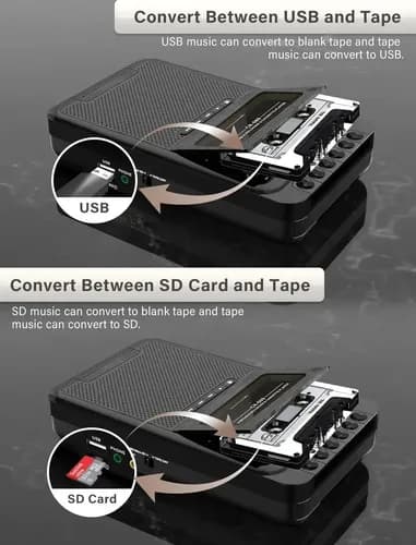 Convertidor Reprod De Casette Mp3 - A Pedido_exkarg Negro 2