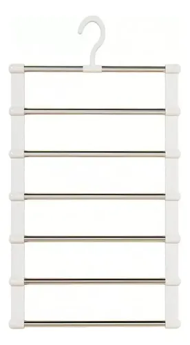 Percha Para Pantalones De Varias Capas - A Pedido_exkarg Plateado